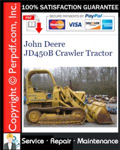 John Deere JD450B Crawler Tractor Service Repair Manual Download