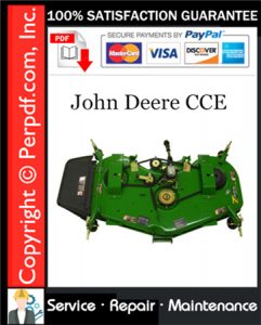 John Deere CCE Service Repair Manual Download