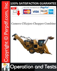 Cameco CH2500 Chopper Combine Operations and Tests