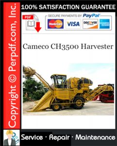 Cameco CH3500 Harvester Service Repair Manual
