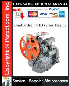 Lombardini CHD series Engine Service Repair Manual